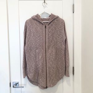 Blush hooded zip sweater from Urban Outfitters